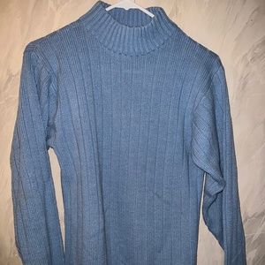 Baby blue turtle neck